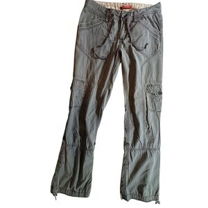 Unionbay Cargo Pants Womens 5 Gray Cotton Y2K Utility Gorpcore Outdoor Casual